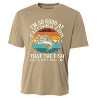 IM So Good At Catching Fish Funny Fishing Fisherman Cooling Performance Crew T-Shirt