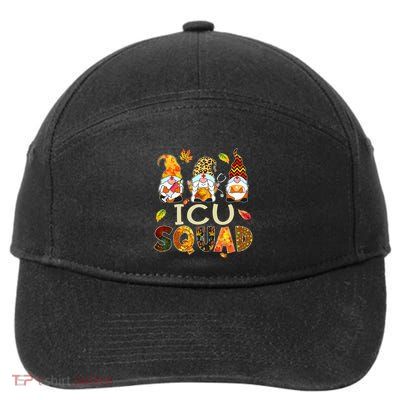 ICU Squad Gnome Nurse Leopard Thanksgiving  7-Panel Snapback Hat