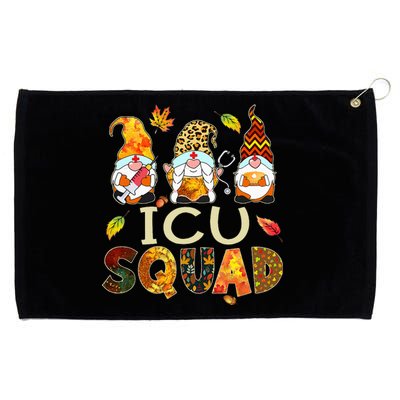 ICU Squad Gnome Nurse Leopard Thanksgiving  Grommeted Golf Towel