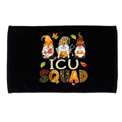 ICU Squad Gnome Nurse Leopard Thanksgiving  Microfiber Hand Towel