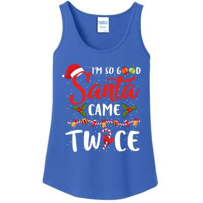 IM So Good Santa Came Twice Christmas Gift Ladies Essential Tank