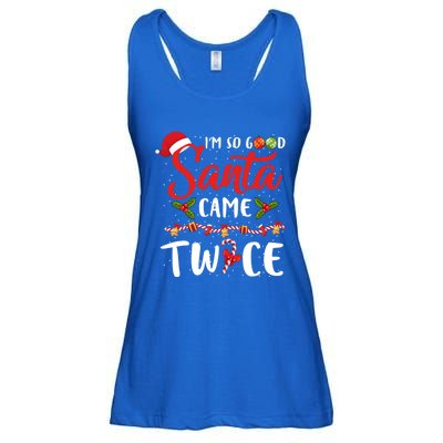 IM So Good Santa Came Twice Christmas Gift Ladies Essential Flowy Tank