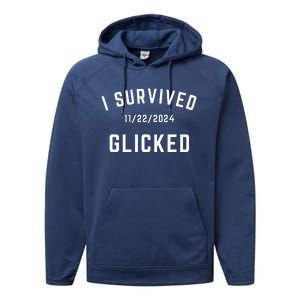 I Survived Glicked Wickiator Nov 22 2024 Performance Fleece Hoodie