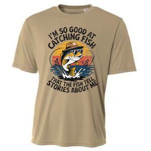 IM So Good At Catching Fish That The Fish Tell Stories Cooling Performance Crew T-Shirt