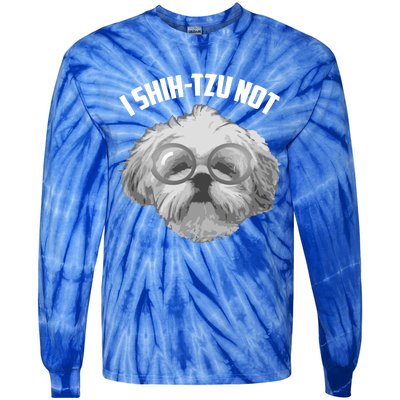 I Shihmeaningful Gifttzu Not Gift Cool Adorable I Heart Dogs Hood Gift Tie-Dye Long Sleeve Shirt