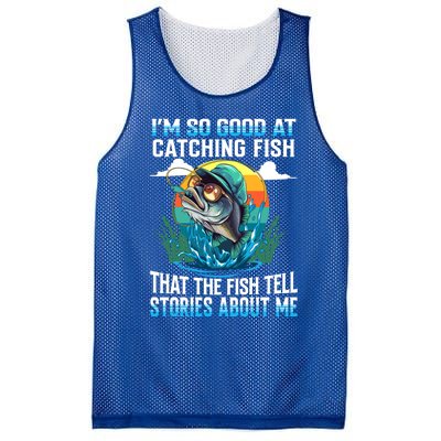 IM So Good At Catching Fish Legendary Angler Gift Mesh Reversible Basketball Jersey Tank