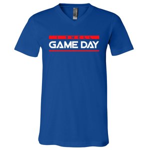 I Smell Game Day Sports V-Neck T-Shirt