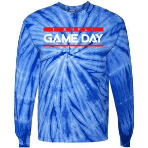 I Smell Game Day Sports Tie-Dye Long Sleeve Shirt