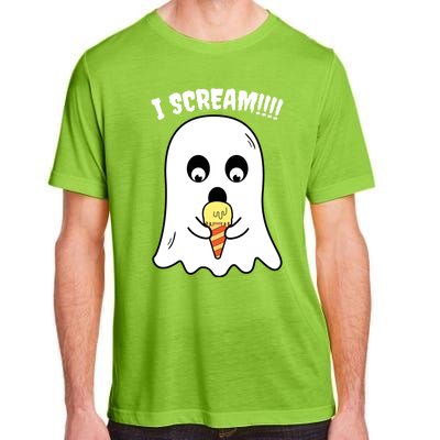 I Scream Ghost Eating Ice Cream Costume Easy Halloween Funny Gift Adult ChromaSoft Performance T-Shirt