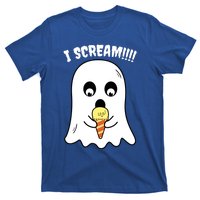 I Scream Ghost Eating Ice Cream Costume Easy Halloween Funny Gift T-Shirt