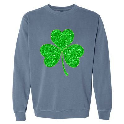 Irish Shamrock Green Clover St Patricks Day Garment-Dyed Sweatshirt