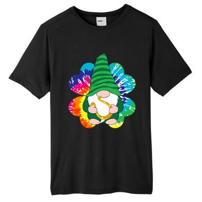 Irish Shamrock Gnome Tie Dye Hippie St. Patricks Day Tall Fusion ChromaSoft Performance T-Shirt