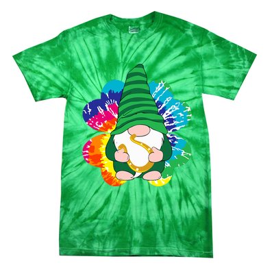 Irish Shamrock Gnome Tie Dye Hippie St. Patricks Day Tie-Dye T-Shirt