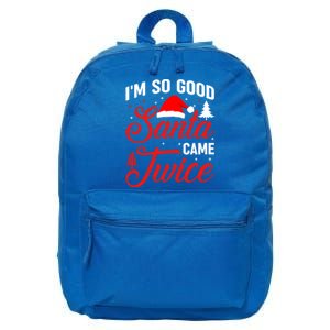 Im So Good Santa Came Twice Naughty Ugly Dirty Santa Gift 16 in Basic Backpack