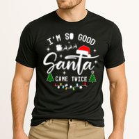 Im So Good Santa Came Twice Funny Christmas Lights Performance Shirt