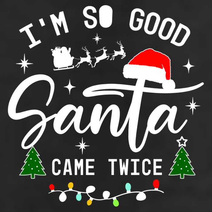 Im So Good Santa Came Twice Funny Christmas Lights Adult Drive Performance Visor
