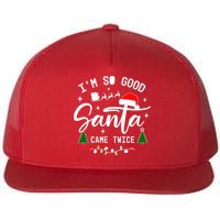 Im So Good Santa Came Twice Funny Christmas Lights Flatbill Hat
