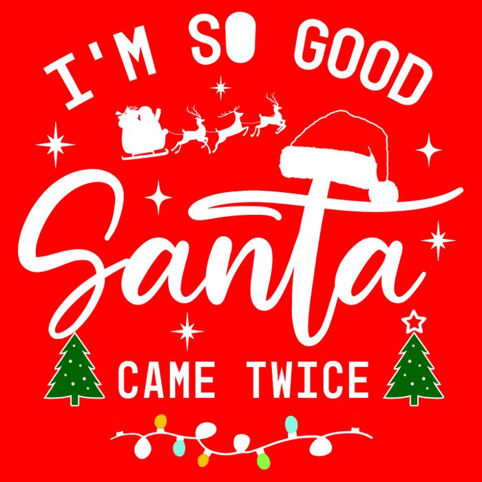 Im So Good Santa Came Twice Funny Christmas Lights Flatbill Hat