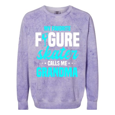 Ice Skating Grandma Skater Ice Skates Sport Colorblast Crewneck Sweatshirt