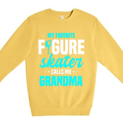 Ice Skating Grandma Skater Ice Skates Sport Premium Crewneck Sweatshirt