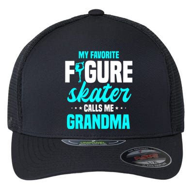 Ice Skating Grandma Skater Ice Skates Sport Flexfit Unipanel Trucker Cap