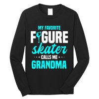 Ice Skating Grandma Skater Ice Skates Sport Long Sleeve Shirt