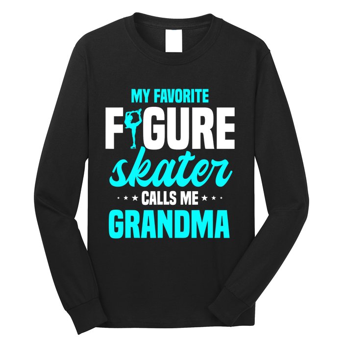 Ice Skating Grandma Skater Ice Skates Sport Long Sleeve Shirt