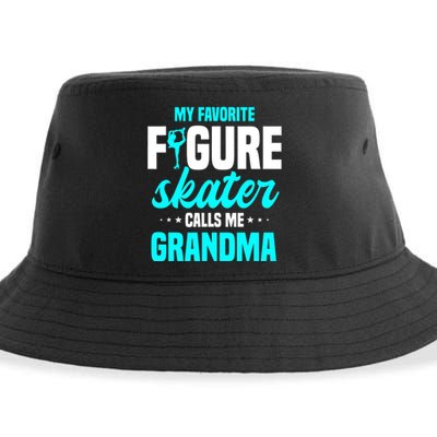 Ice Skating Grandma Skater Ice Skates Sport Sustainable Bucket Hat