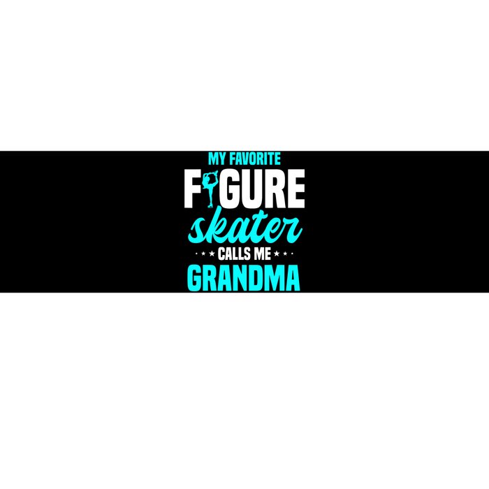 Ice Skating Grandma Skater Ice Skates Sport Bumper Sticker