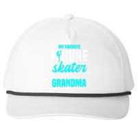 Ice Skating Grandma Skater Ice Skates Sport Snapback Five-Panel Rope Hat