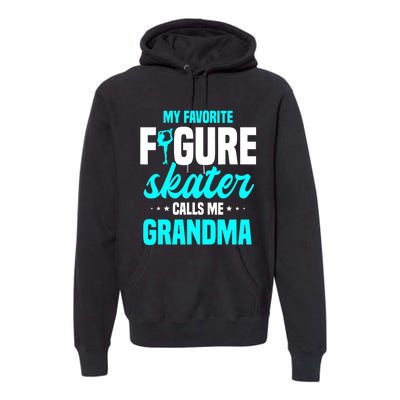 Ice Skating Grandma Skater Ice Skates Sport Premium Hoodie