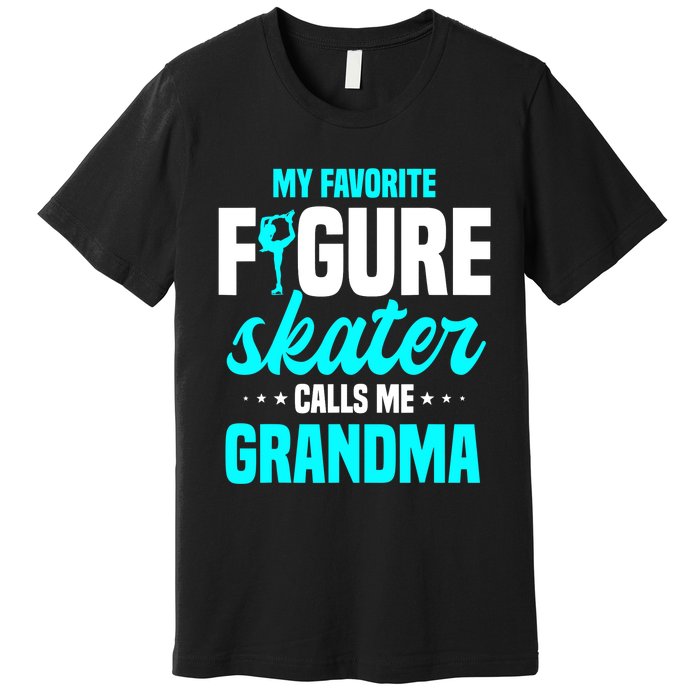 Ice Skating Grandma Skater Ice Skates Sport Premium T-Shirt