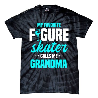 Ice Skating Grandma Skater Ice Skates Sport Tie-Dye T-Shirt