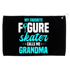 Ice Skating Grandma Skater Ice Skates Sport Grommeted Golf Towel