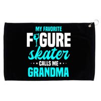 Ice Skating Grandma Skater Ice Skates Sport Grommeted Golf Towel