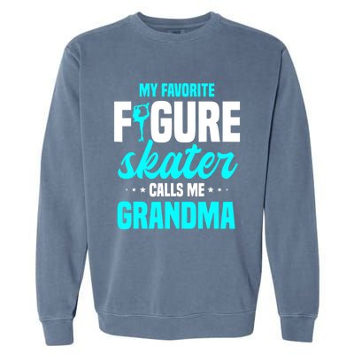 Ice Skating Grandma Skater Ice Skates Sport Garment-Dyed Sweatshirt