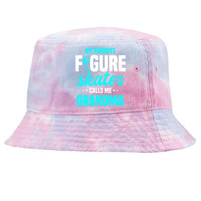 Ice Skating Grandma Skater Ice Skates Sport Tie-Dyed Bucket Hat