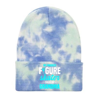 Ice Skating Grandma Skater Ice Skates Sport Tie Dye 12in Knit Beanie