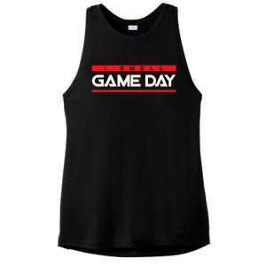 I Smell Game Day Sports Lover Athlete Ladies PosiCharge Tri-Blend Wicking Tank