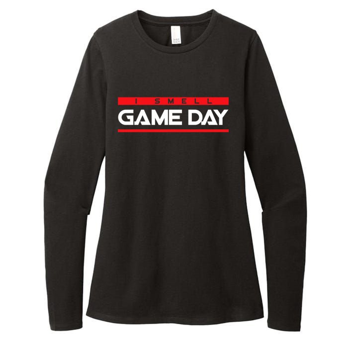 I Smell Game Day Sports Lover Athlete Womens CVC Long Sleeve Shirt