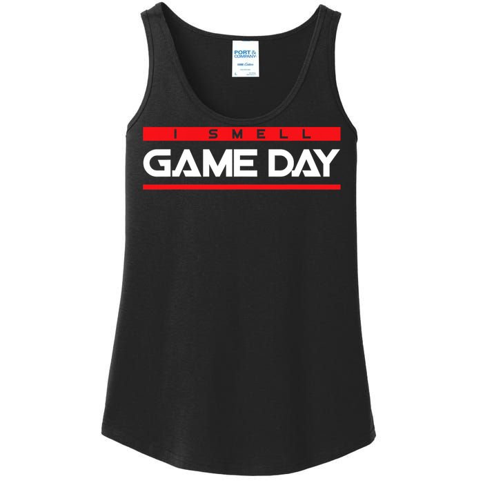 I Smell Game Day Sports Lover Athlete Ladies Essential Tank