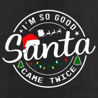 Im So Good Santa Came Twice Funny Christmas Logo 11oz C Handle Ceramic Mug