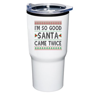 Im So Good Santa Came Twice Funny Ugly Christmas Tumbler