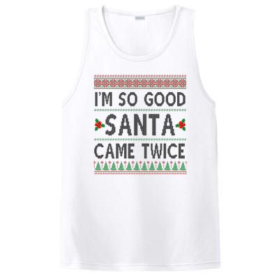 Im So Good Santa Came Twice Funny Ugly Christmas PosiCharge Competitor Tank