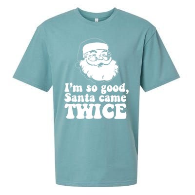 IM So Good Santa Came Twice Vintage Christmas Meme Gift Sueded Cloud Jersey T-Shirt