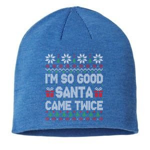 IM So Good Santa Came Twice Santa Matching Couple Christmas Gift Sustainable Beanie