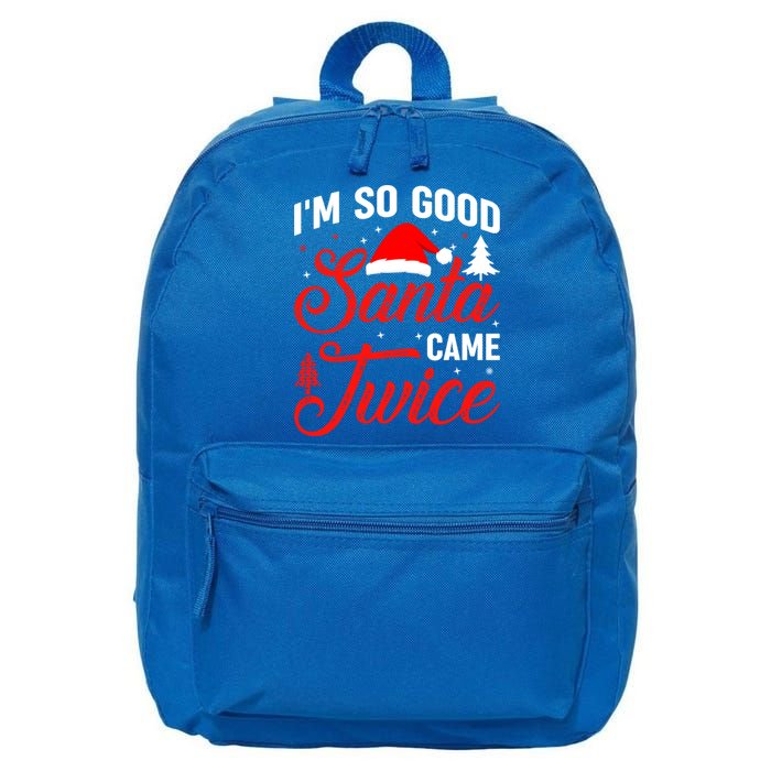 Im So Good Santa Came Twice Naughty Ugly Dirty Santa Gift 16 in Basic Backpack