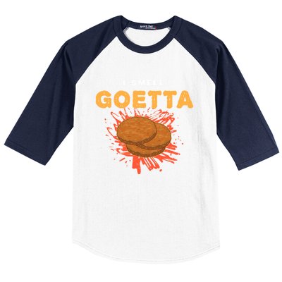 I Smell Goetta Ger American Breakfast Sausage Cute Gift Baseball Sleeve Shirt