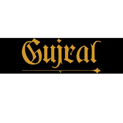 India Surname Gujral Family Hindi Indian Last Name Bumper Sticker