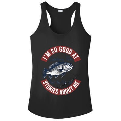 IM So Good At Catching Fish That The Fish Tell Stories Ladies PosiCharge Competitor Racerback Tank